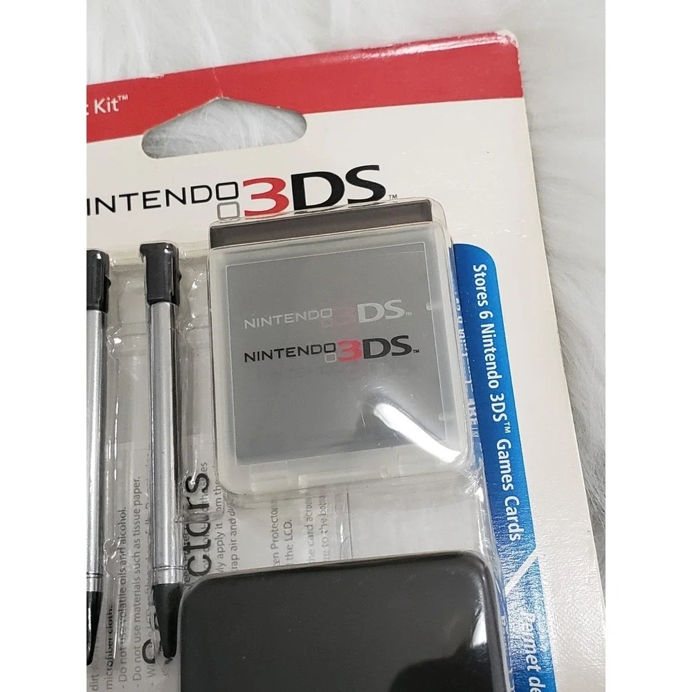 Nintendo 3DS Power a Stylus Kit 3 Original Stylus, Clean and Protect